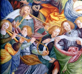 Das Konzert der Engel, 1534-36 (Detail)